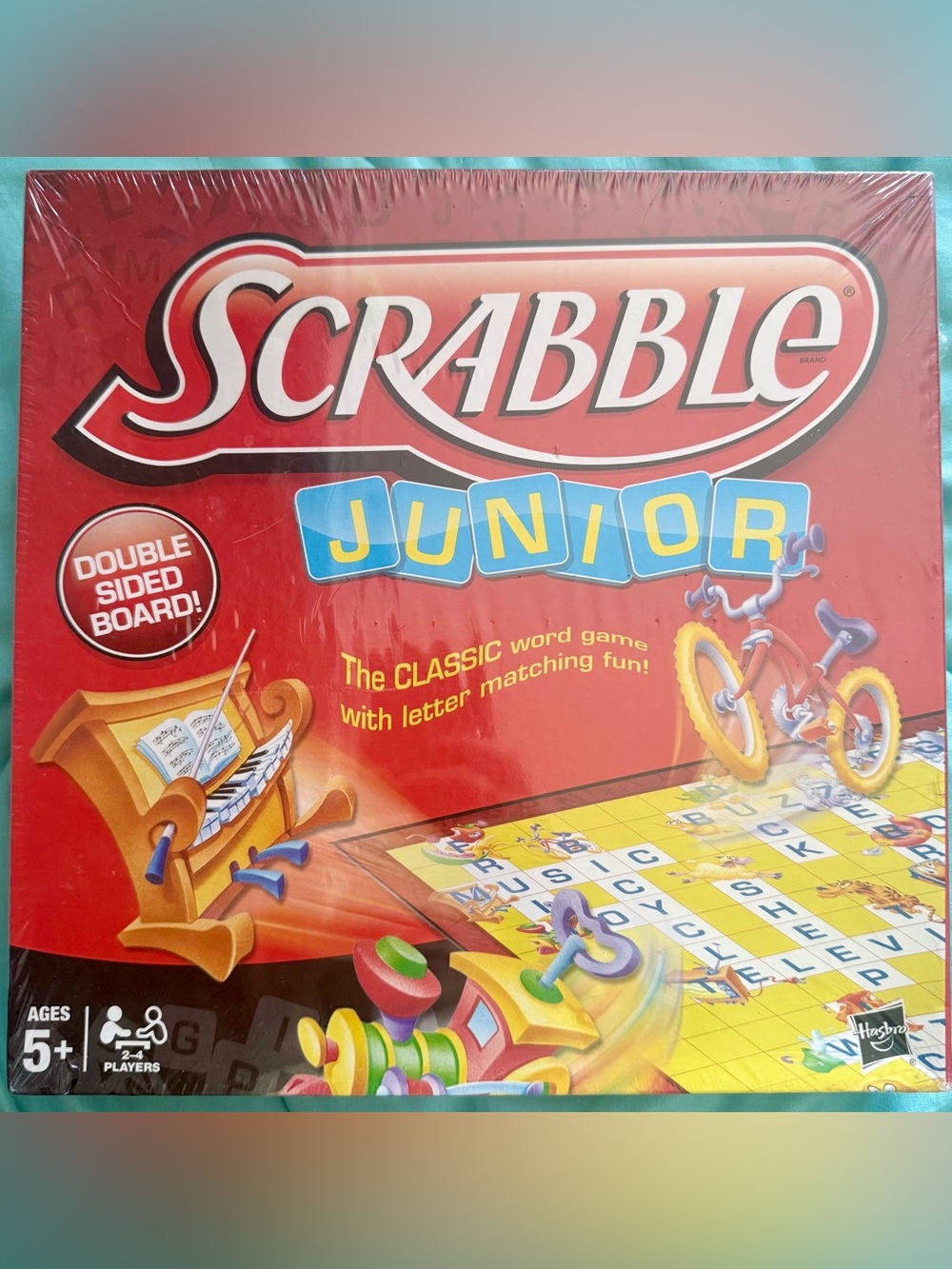 Hasbro Scrabble Junior Kids Board Game Ages 5+ Factory Sealed